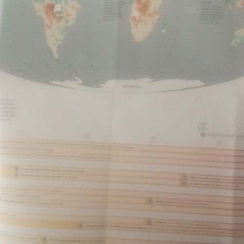 National Geographic Changing Climate double-sided poster like new