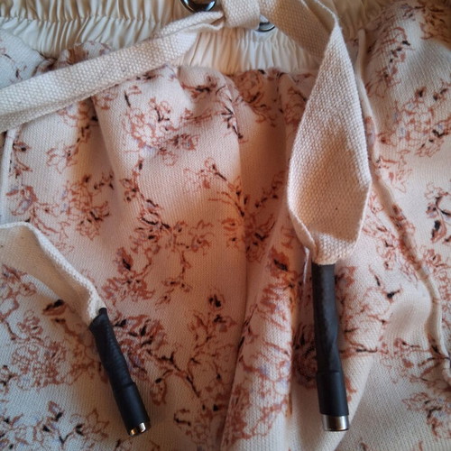 Winter women's set used, beige and brown, fleece lined