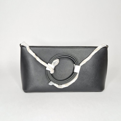 Furla Venere Classic crossbody bag new, black leather with gold chain