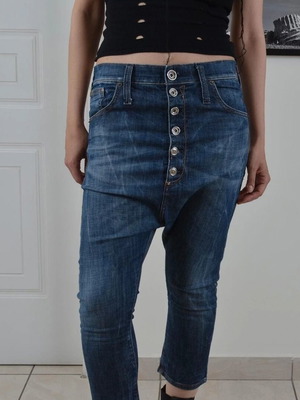 Miss Sixty denim capri pants salwar style used, size 25