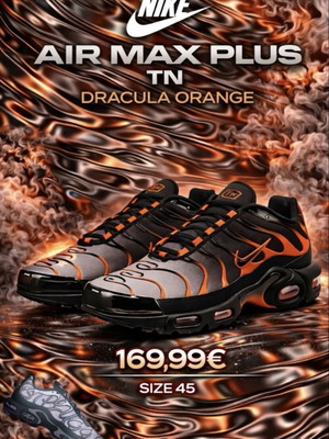 Nike Tn Air Max Plus 2020 Atomic Orange sneakers size 44.5