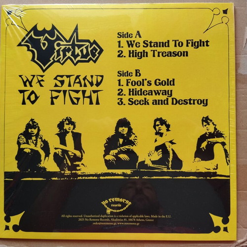 Virtue We Stand To Fight 12'' vinyl new, metal