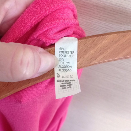 Nota short-sleeve robe used, dark pink, size M/L