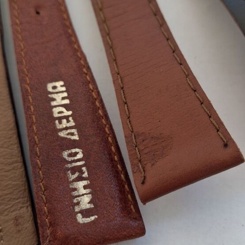 Leather retro watch straps set of 10 like new, various sizes