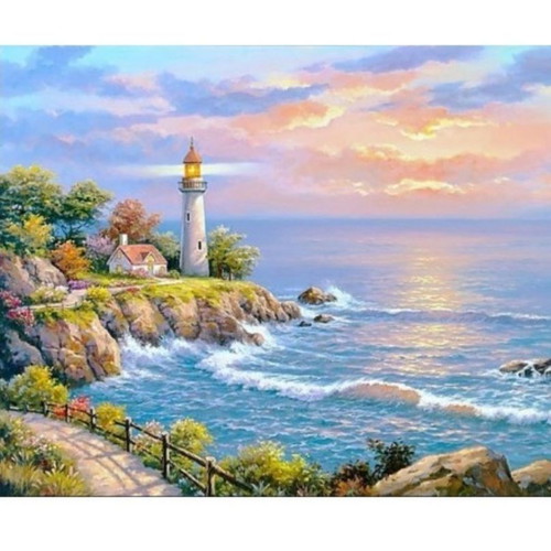 Lighthouse Diamond Painting Kit new, 40x30 cm