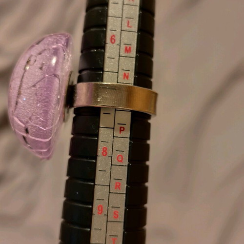 Purple plastic ring like new