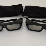 Sony TDG-BR250 3D glasses, 2 pairs with cases, USB rechargeable