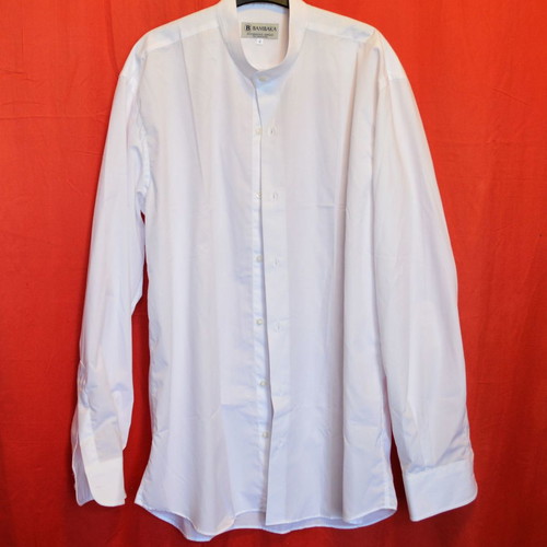 White shirt with papadistiko collar new, size L