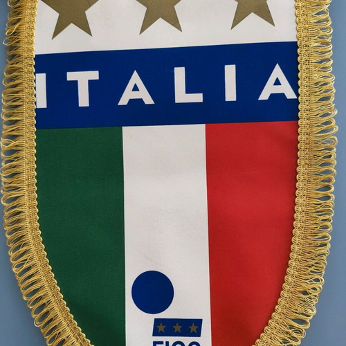 Vintage Italy National Team Banner used with 3 stars 30cm