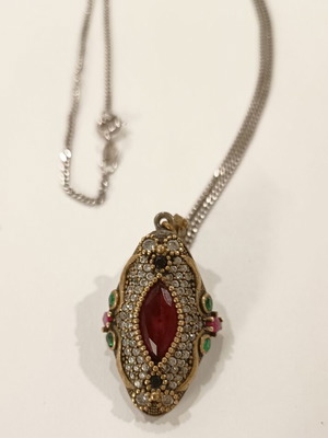 Silver necklace used