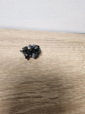 Handmade ring new, black and silver
