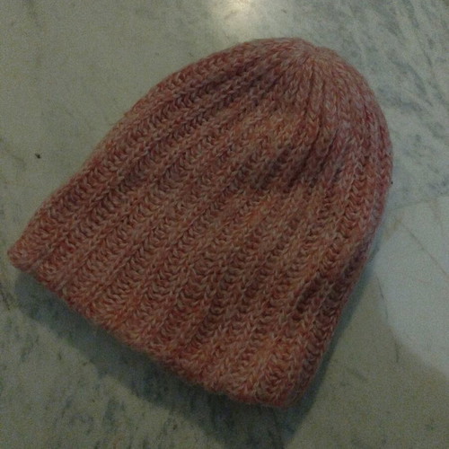 Handmade pink hat like new, size M