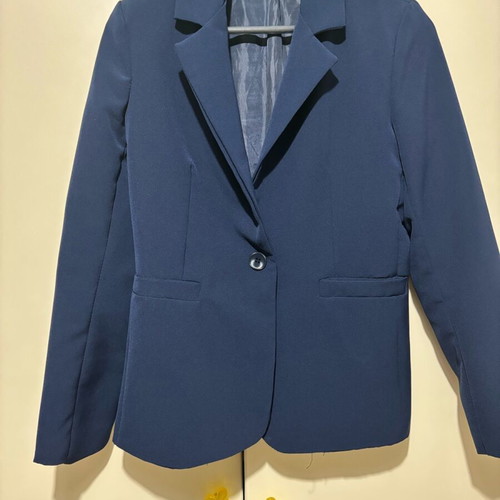Dark blue women's jacket like new, mid-length, one size