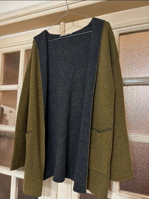 Cardigan jacket Chiaramente like new, dark gray and olive, size S