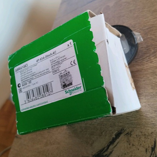 Schneider Acti 9 iID 4P 63A 30mA AC Type Residual Current Circuit Breaker new