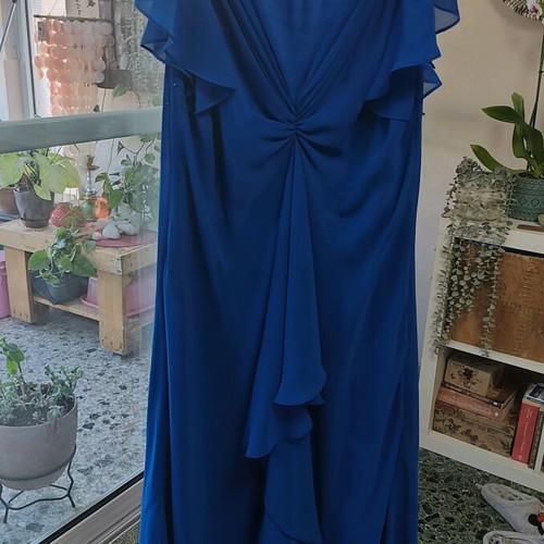 Blue airy dress XL-XXL, perfect for wedding or baptism