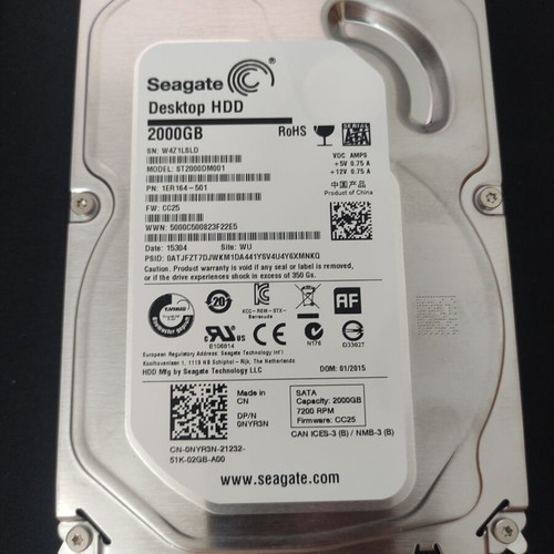 Seagate 2TB HDD 3.5" like new