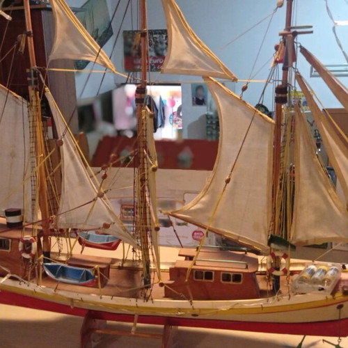 Handmade ship used 1m by 65cm