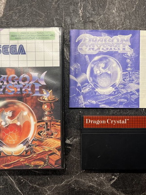 Sega Master System Dragon Crystal game used, complete with manual