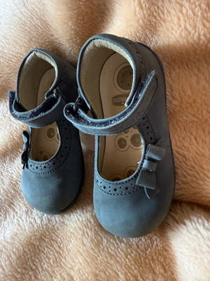 Chicco baby shoes blue ballerinas used size 23
