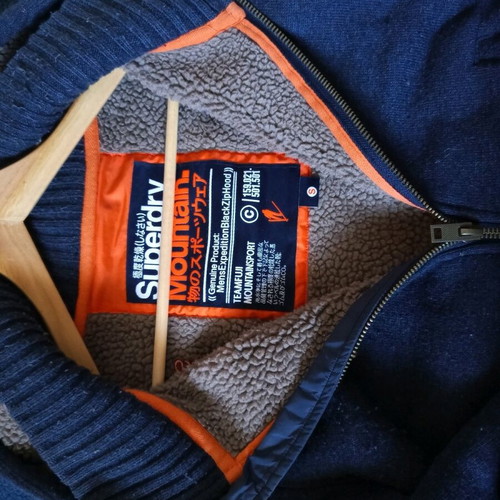 Superdry jacket like new, blue, size S
