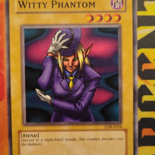 Witty Phantom Yu-Gi-Oh! card used, 2002 American version LOB