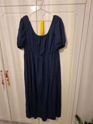 Shein Curve 4XL navy blue dress with belt new with tag