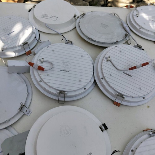 Led ceiling lamps used, pack of 17, 25W and 35W