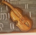 Hand-painted artwork like new