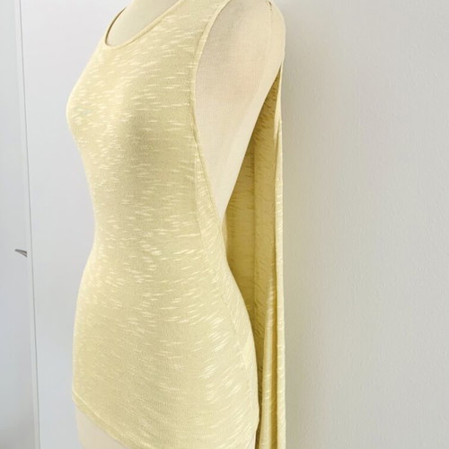 Backless top Stelios Koudounaris, yellow, size S