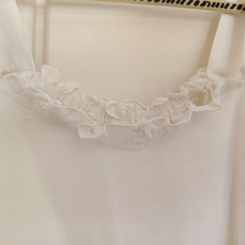 Grace & Mila white linen top Large like new