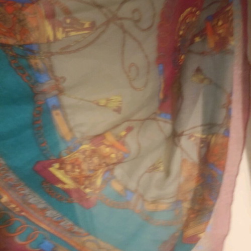 Scarf like new with Boch, 1.90x1.05, polyester
