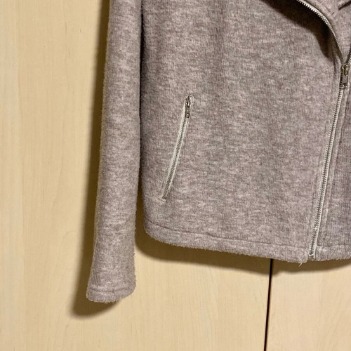 Emery Rose gray jacket new with zipper and collar