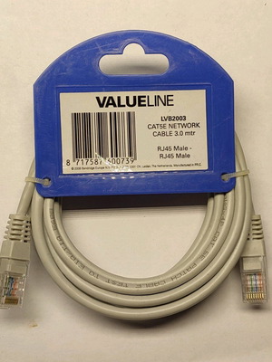 ValueLine LVB2003 Ethernet cable like new, 3 meters
