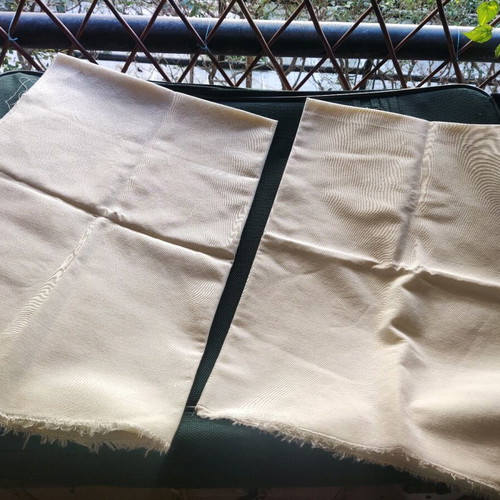 Cotton fabric for embroidery new, set of 2 pieces 0.68x1 m