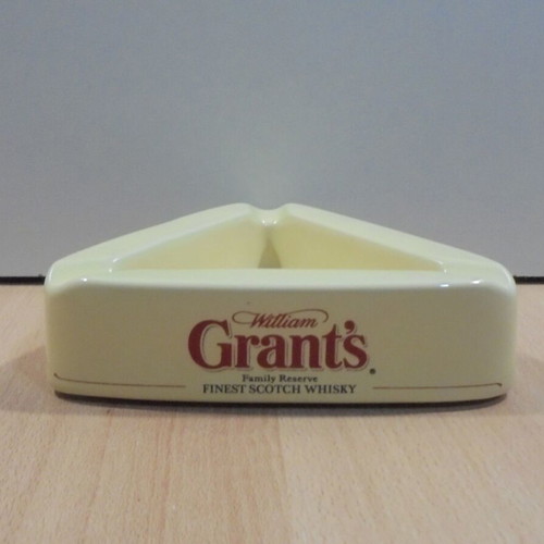 Grant's Scotch Whisky old promotional ceramic ashtray used