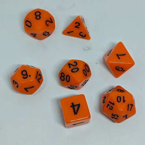 RPG polyhedral dice set 7 pieces like new