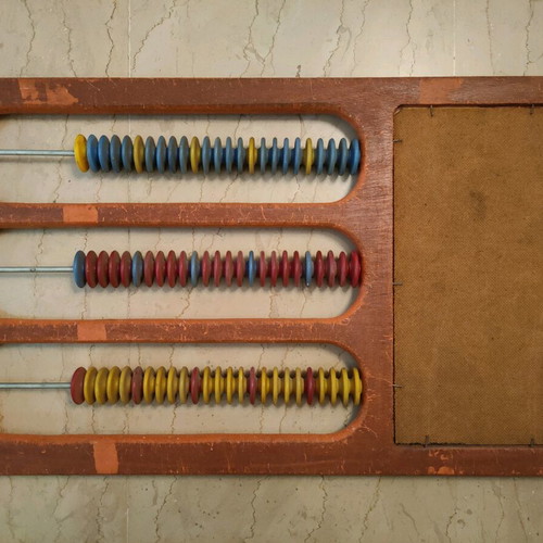 French billiards abacus '80 used with blackboard