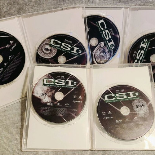 CSI Crime Scene Investigation DVD used, 5 seasons, 32 discs