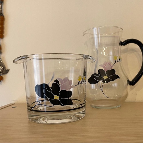 Giakoumi set jug and ice bucket vintage Italian new