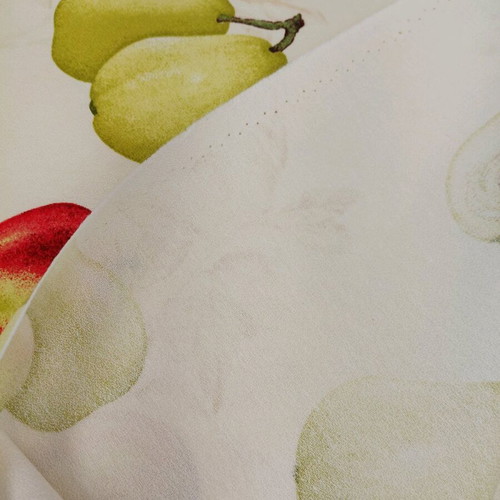 Curtain 6.8m fruit pattern opaque beige, height 3m, new