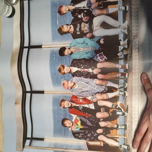 BTS You Never Walk Alone poster used with sleeve