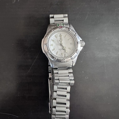 Tag Heuer women's watch WF 1412-0 steel used, needs repair