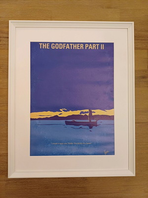 The Godfather II poster in frame new with mat 30x40cm
