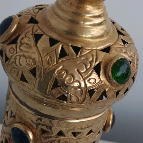 Moroccan brass Islamic art lamp like new