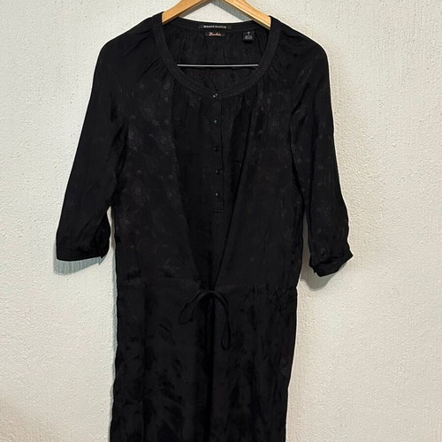 Maison Scotch black silk blend dress
