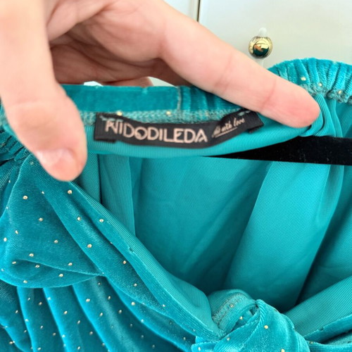 Nidodileda blouse like new, green and turquoise, size S