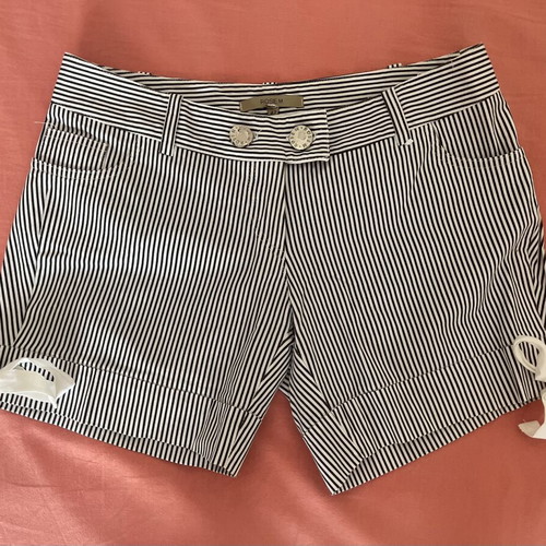 Rose M striped shorts by Zini used, size XL, black and white