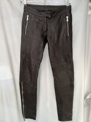 Dolce & Gabbana leather pants used, lambskin, size XS/S, black