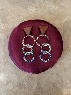 Zara wooden earrings new